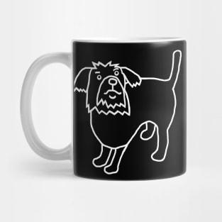 Minimal Ghost Dog Mug